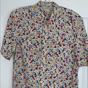 Colorful Floral Button Down